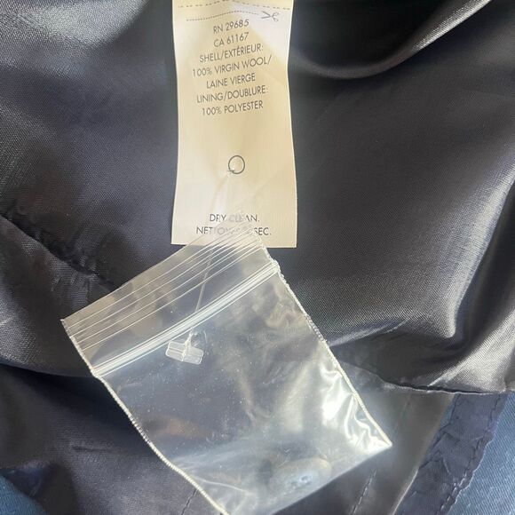 Pendleton Blue Virgin Wool Suit Dress Double Breasted Button Closure - Picture 8 of 11